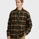Coastline Long Sleeve Flannel Shirt - Forest