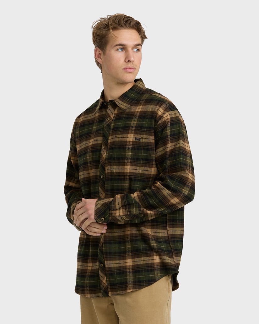 Coastline-Long-Sleeve-Flannel-Shirt-Forest-3