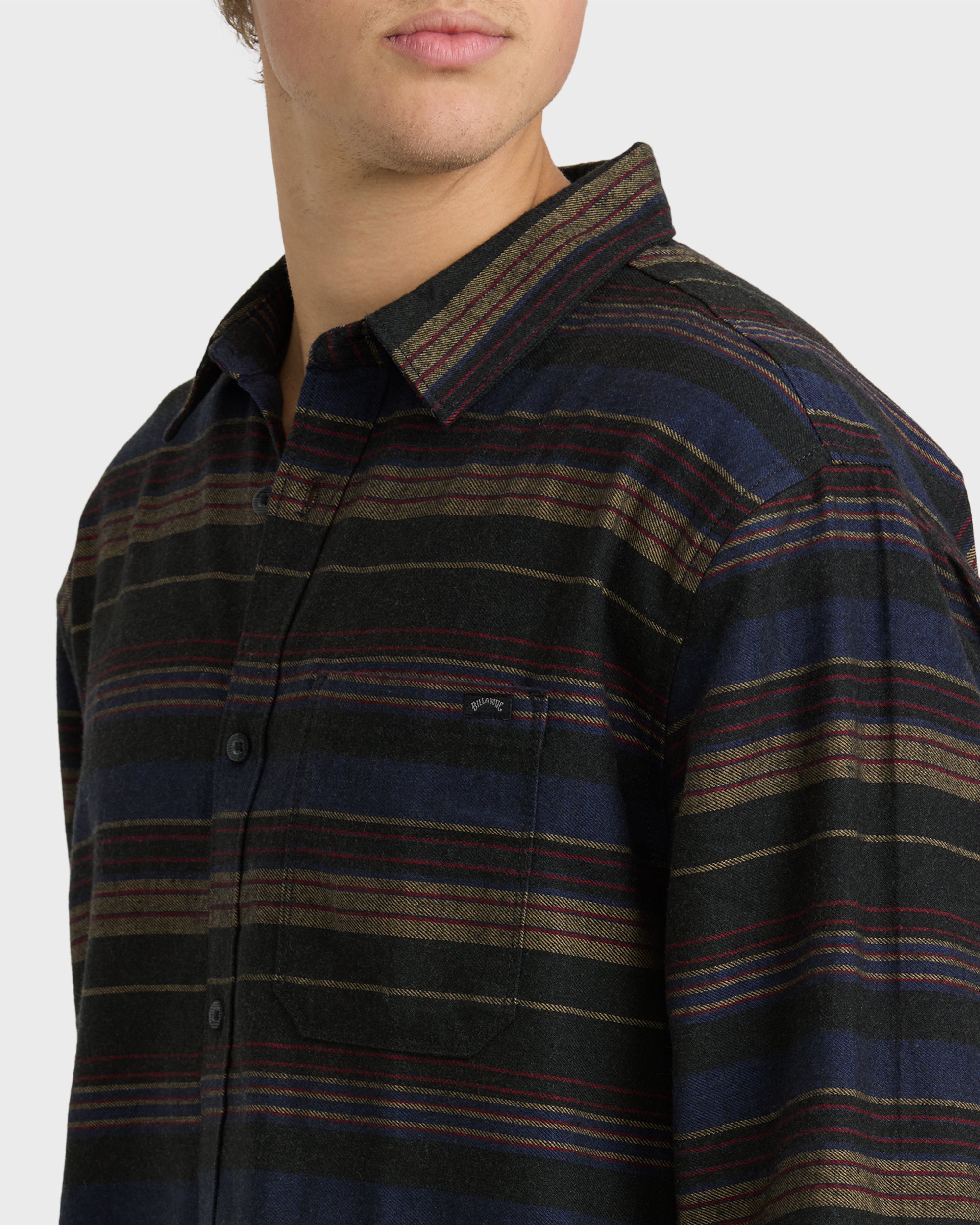 Coastline Long Sleeve Flannel Shirt - Stealth | Billabong