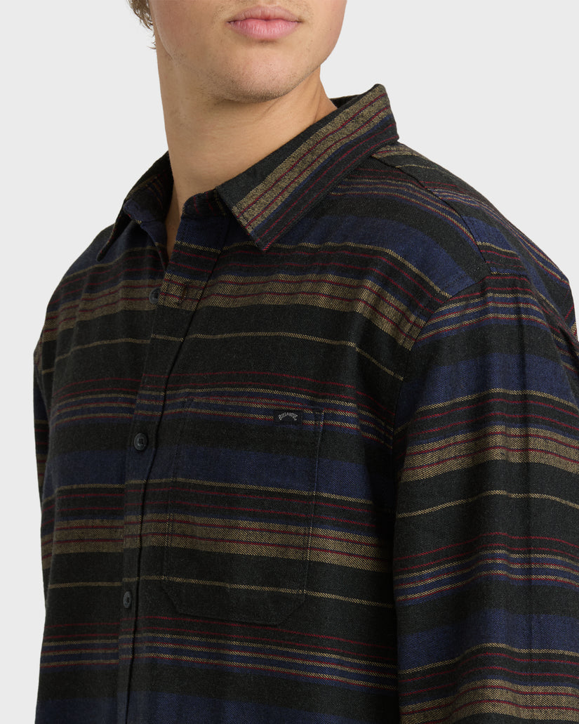 Coastline-Long-Sleeve-Flannel-Shirt-Stealth-5