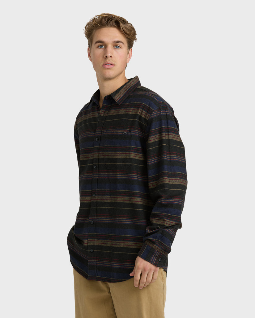 Coastline-Long-Sleeve-Flannel-Shirt-Stealth-3