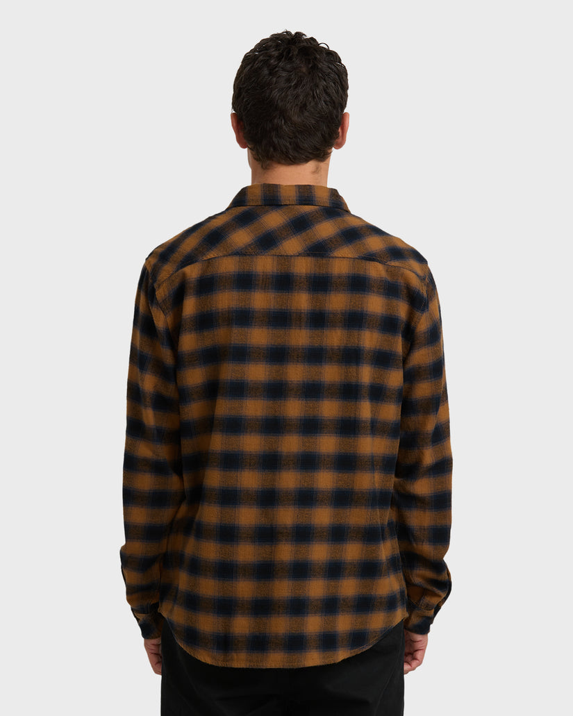 Coastline-Long-Sleeve-Flannel-Shirt-Tobacco-2