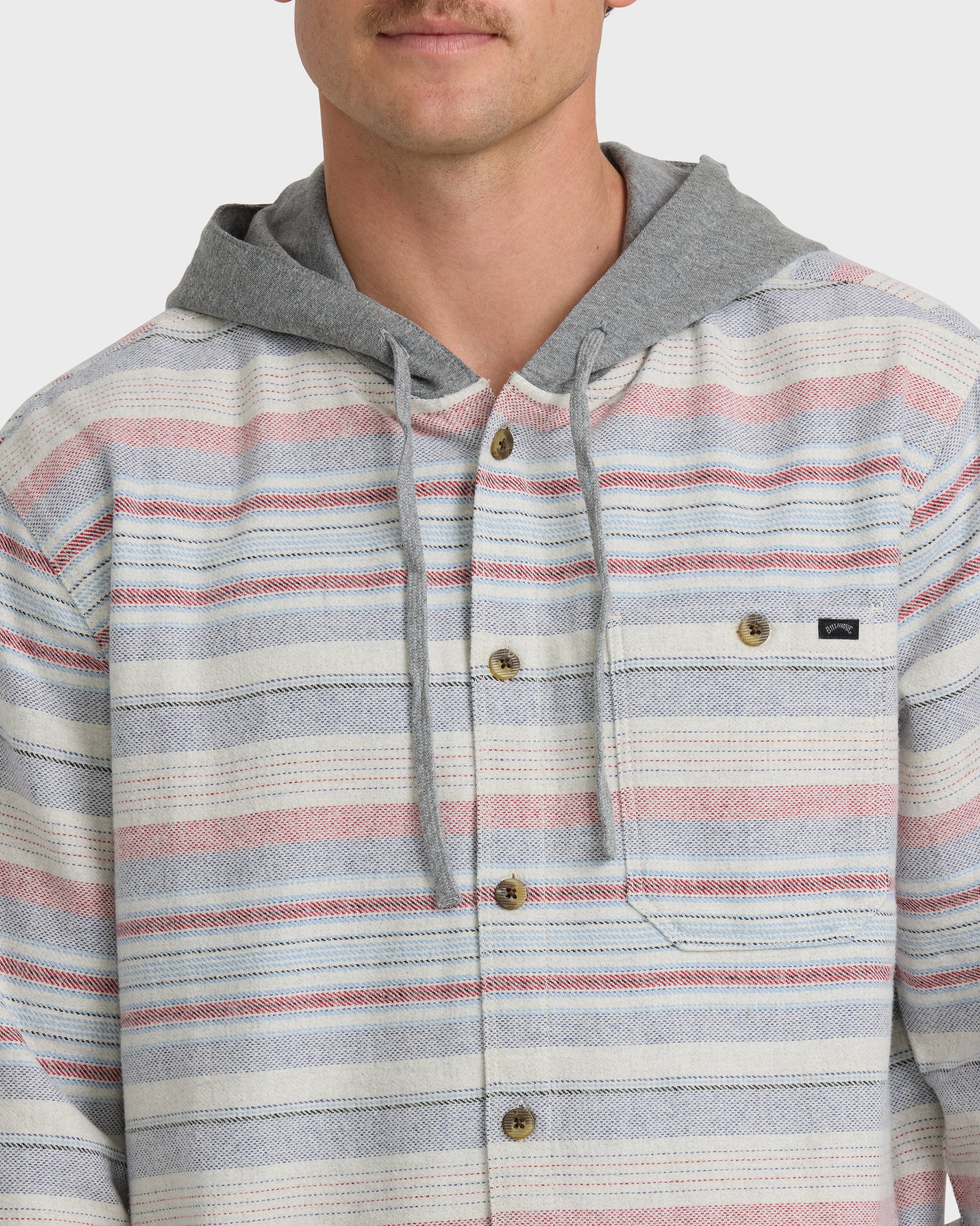 Baja Long Sleeve Flannel Shirt - Off White | Billabong
