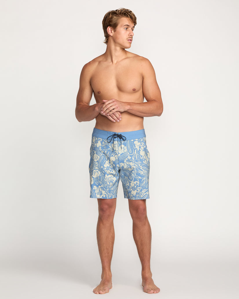 Good Times Pro Performance 18" Boardshorts - Charcoal/Navy - 4