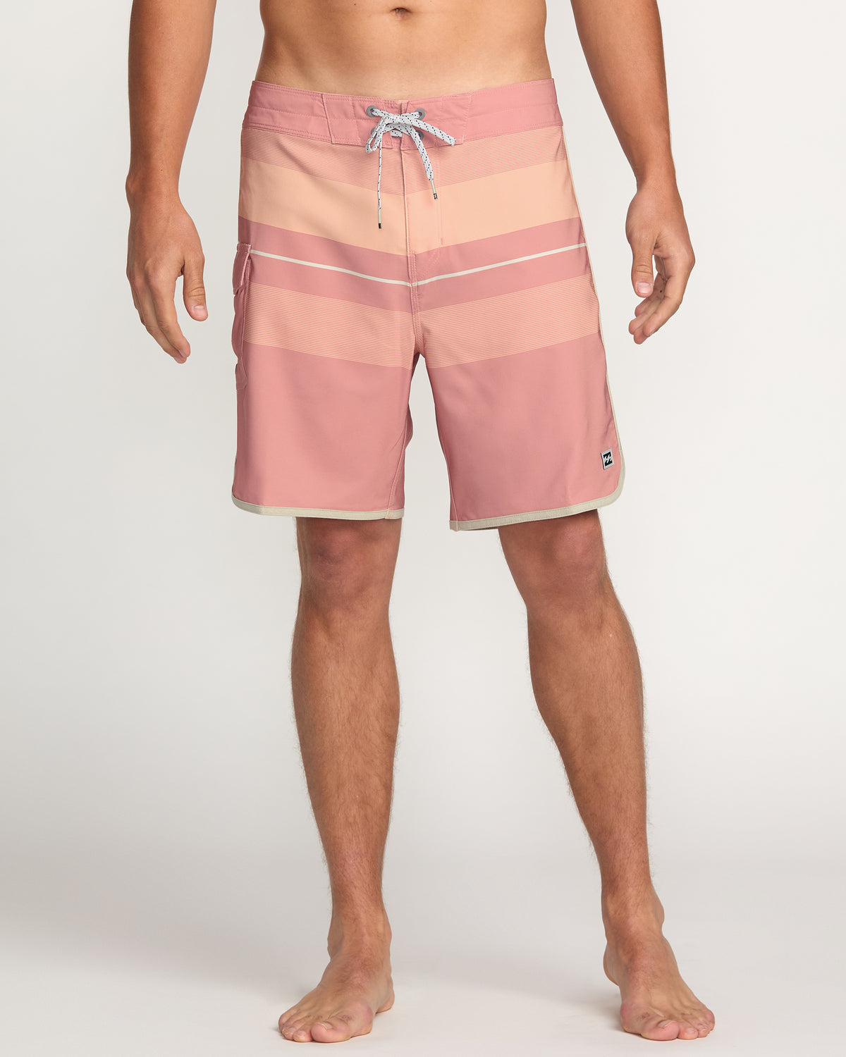 73 Pro Performance 18" Boardshorts - Dusty Pink - 1