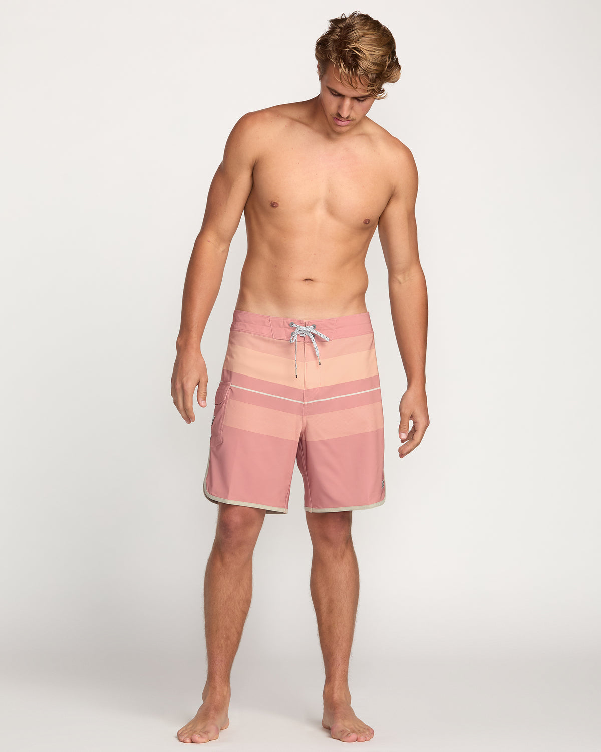 73 Pro Performance 18" Boardshorts - Dusty Pink - 4