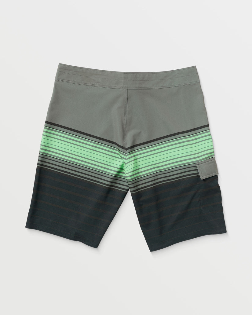 All Day Stripe Pro Performance 20" Boardshorts - Black