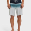 All Day Stripe Pro Performance 20" Boardshorts - Washed Blue