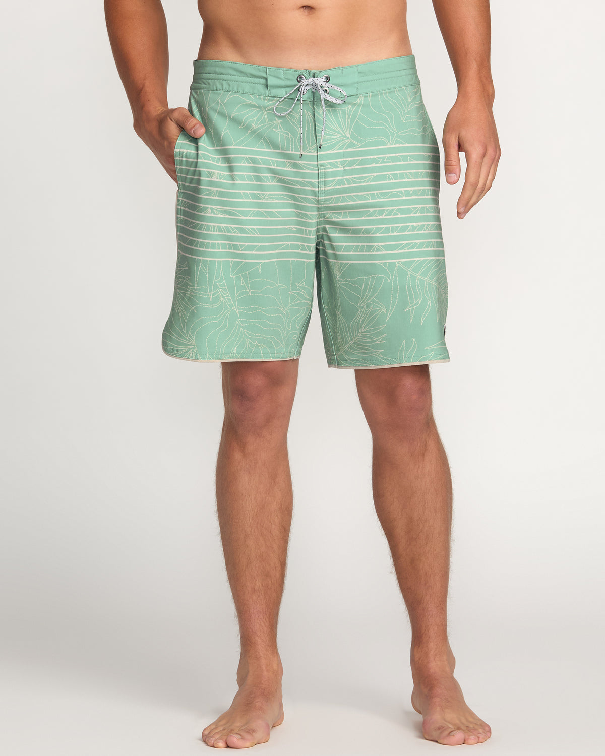 73 Lo Tide 18" Boardshorts - Militia Green - 1