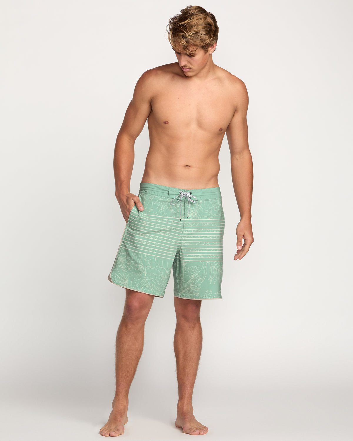 73 Lo Tide 18" Boardshorts - Militia Green - 4