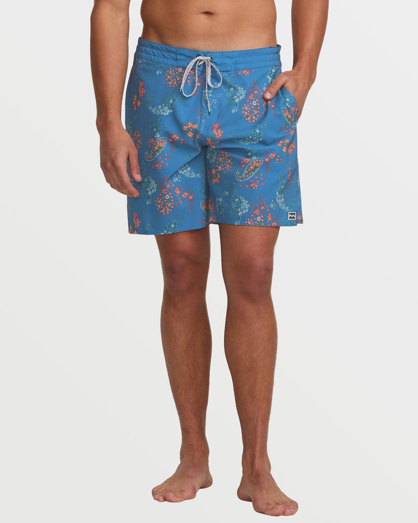 Good Times Lo Tide 18" Boardshorts - Bay Blue