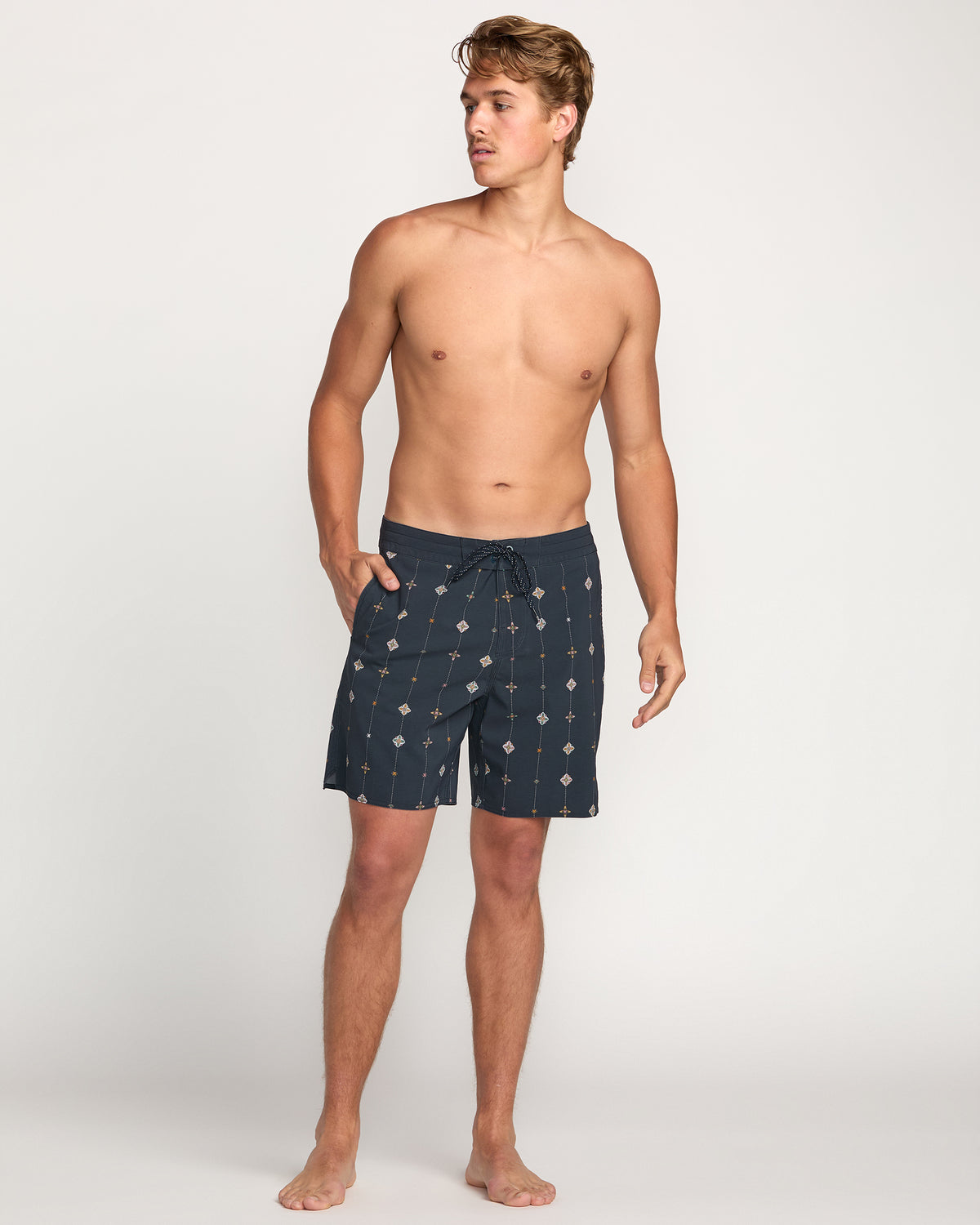 Good Times Lo Tide 18" Boardshorts - Navy - 4