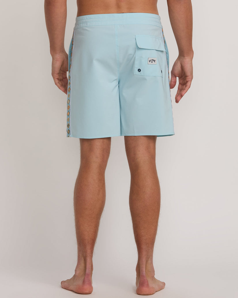 Wategos Lo Tide 19" Boardshorts - Dusty Blue