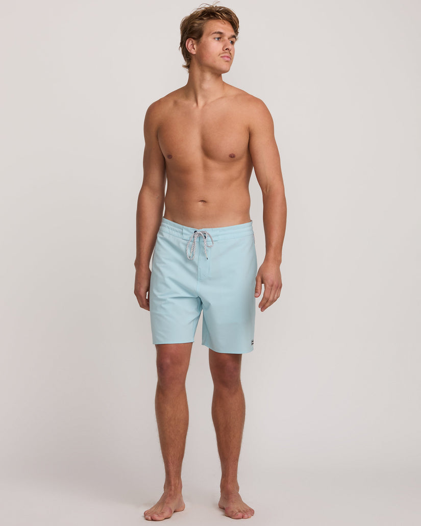 Wategos Lo Tide 19" Boardshorts - Dusty Blue