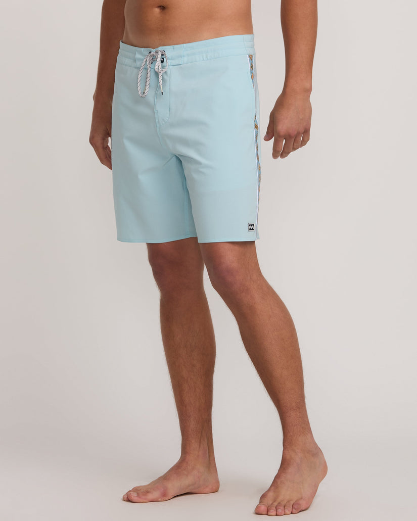 Wategos Lo Tide 19" Boardshorts - Dusty Blue