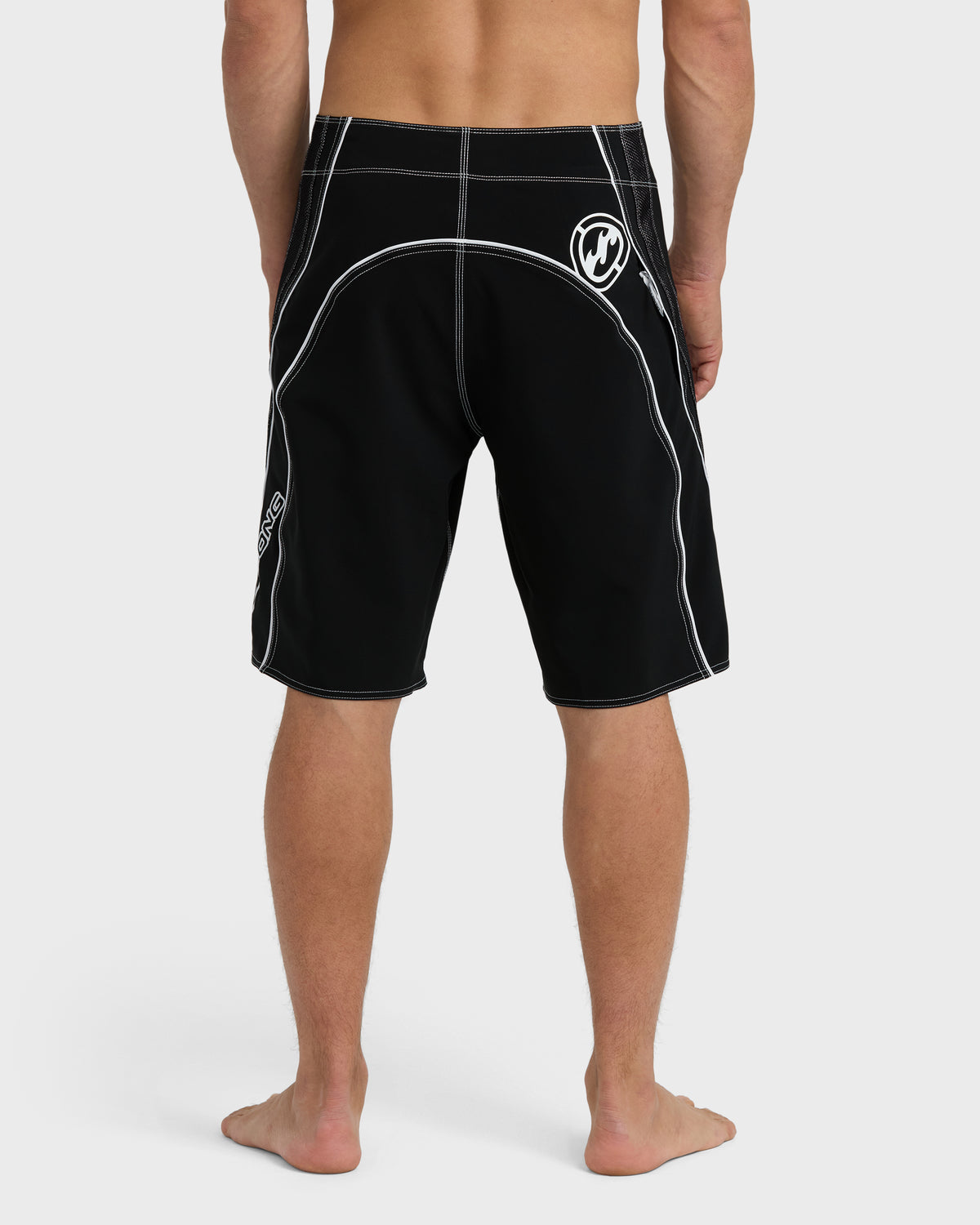Fluid-2K-Pro-Performance-21"-Boardshorts-Black-White-2