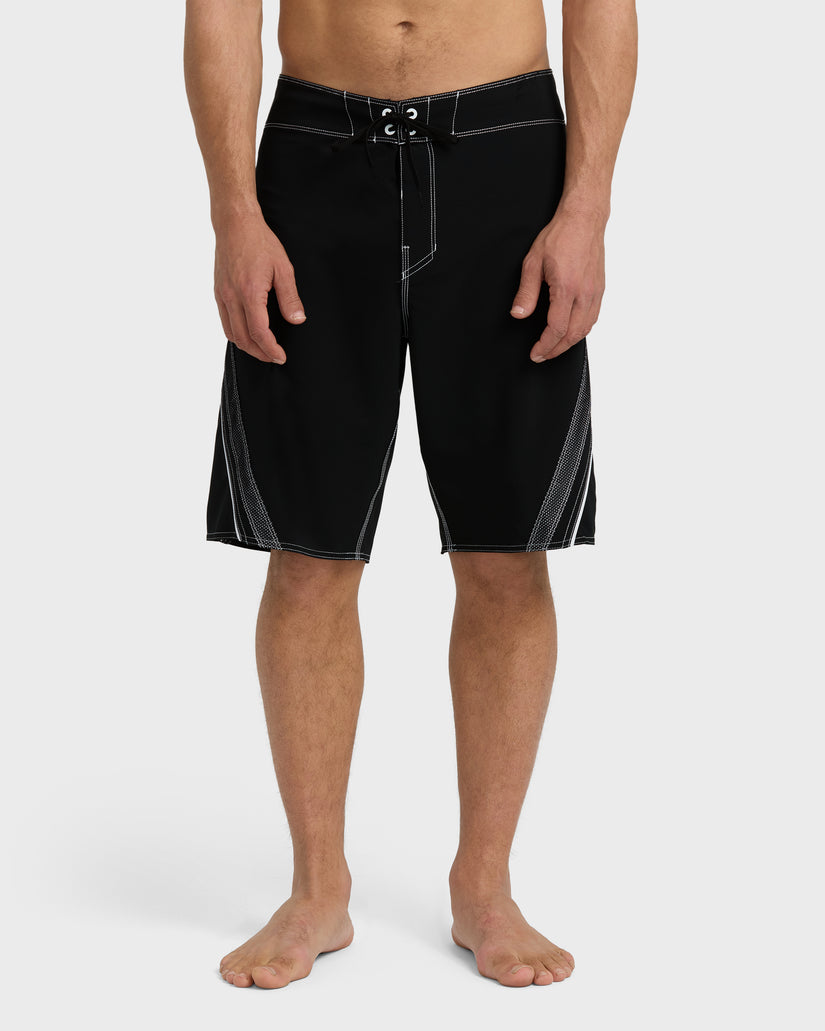 Fluid-2K-Pro-Performance-21"-Boardshorts-Black-White-1