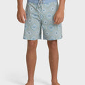 Good Times Pro 18" Boardshorts - Fog Gray Multi - Fog Gray