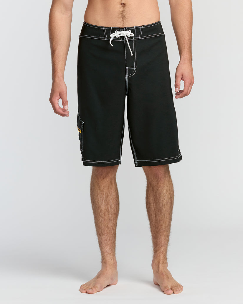 Bracket-Pro-21"-Boardshorts-Black-1