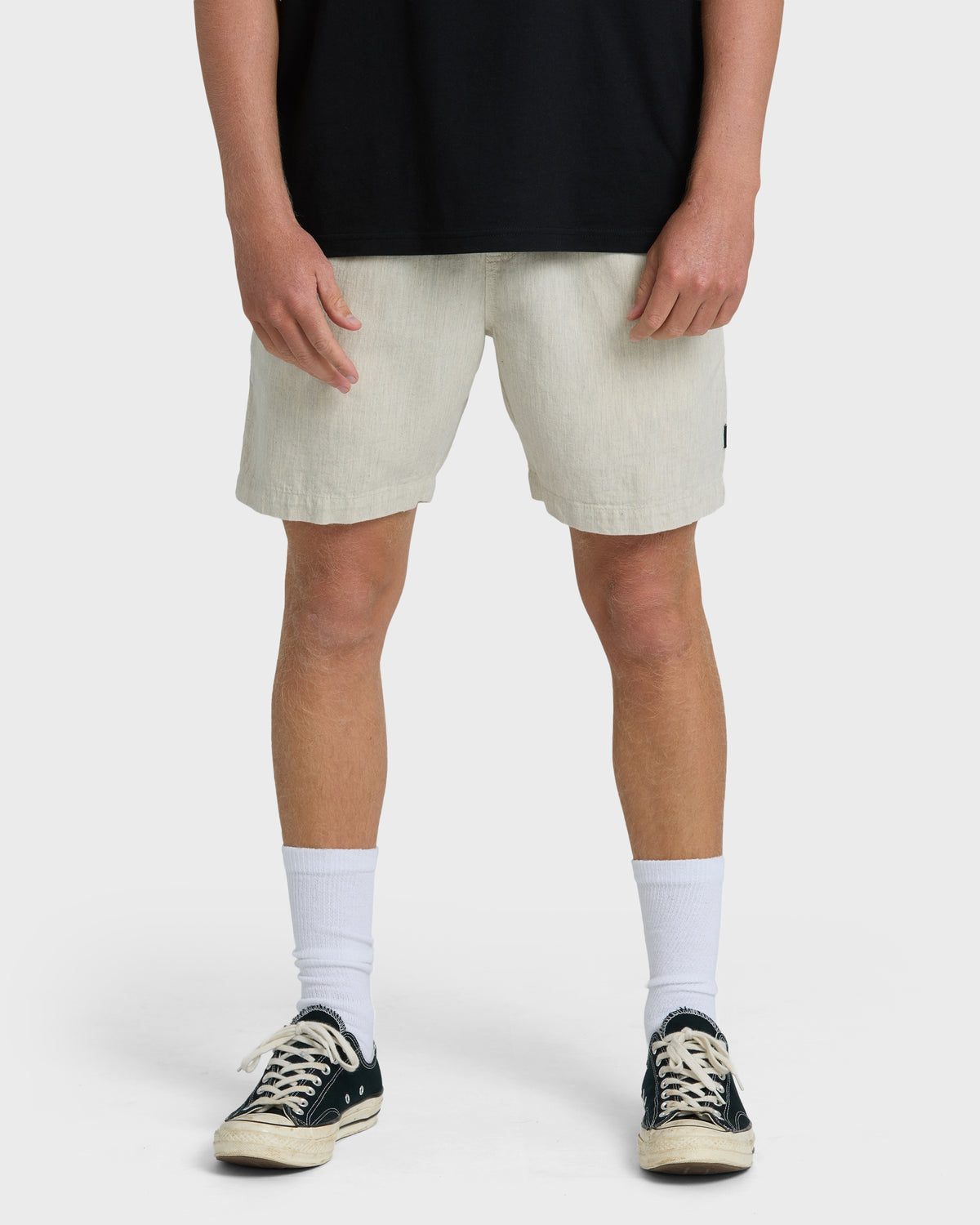 SANO-LINEN-ELASTIC-SHORT-CHINO-HEATHER-1