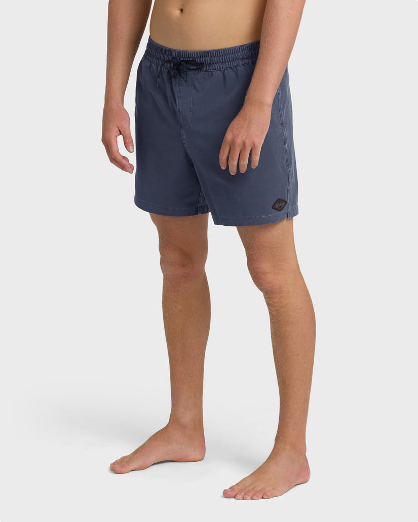 Every Other Day Wave Washed Layback Trunks - Graystone