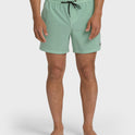 Every Other Day Wave Washed Layback 16" Trunks - Mist Green
