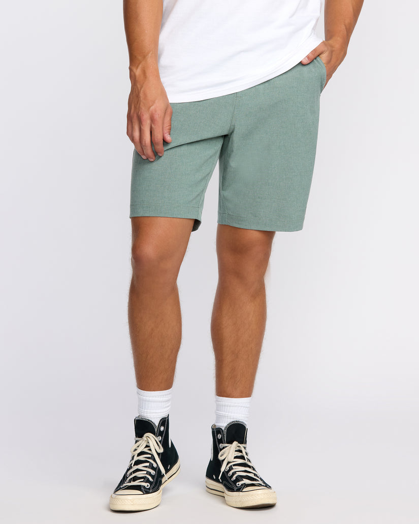 Crossfire-Submersible-19"-Hybrid-Shorts-Green-Ash-1