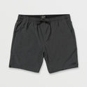 Surftrek Perforated Elastic 17" Hybrid Shorts - Black