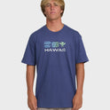 Kahili Hawaii Regular Tee - Washed Blue