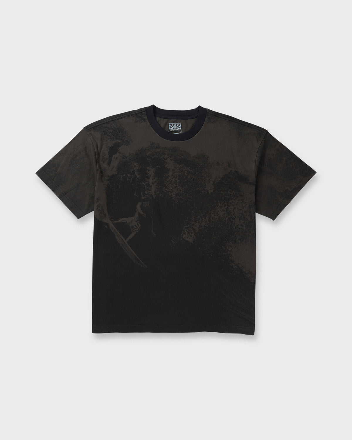 Graystone short sleeve t-shirt with dark graphic print on chest.
