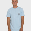 Haleiwa Badge Short Sleeve T-Shirt - Blue Mist