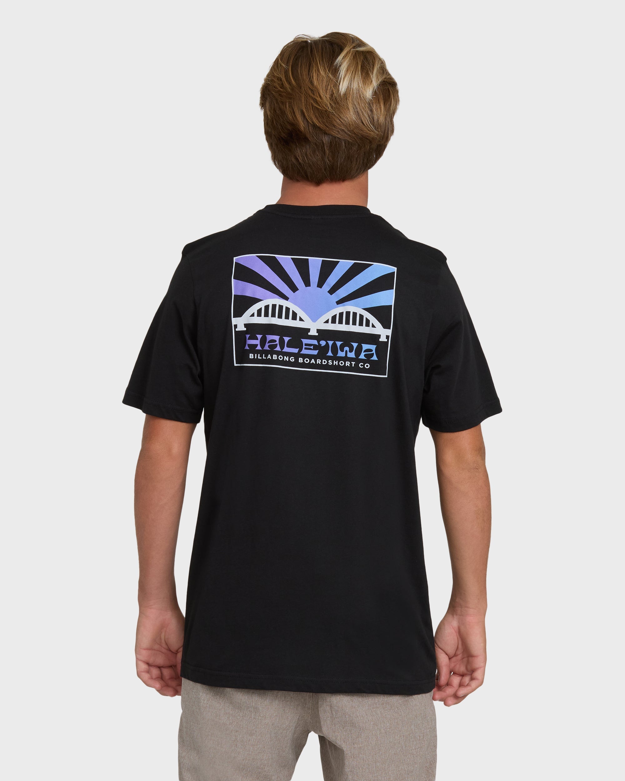 Haleiwa Rising Sun Short Sleeve T-Shirt - Black | Billabong
