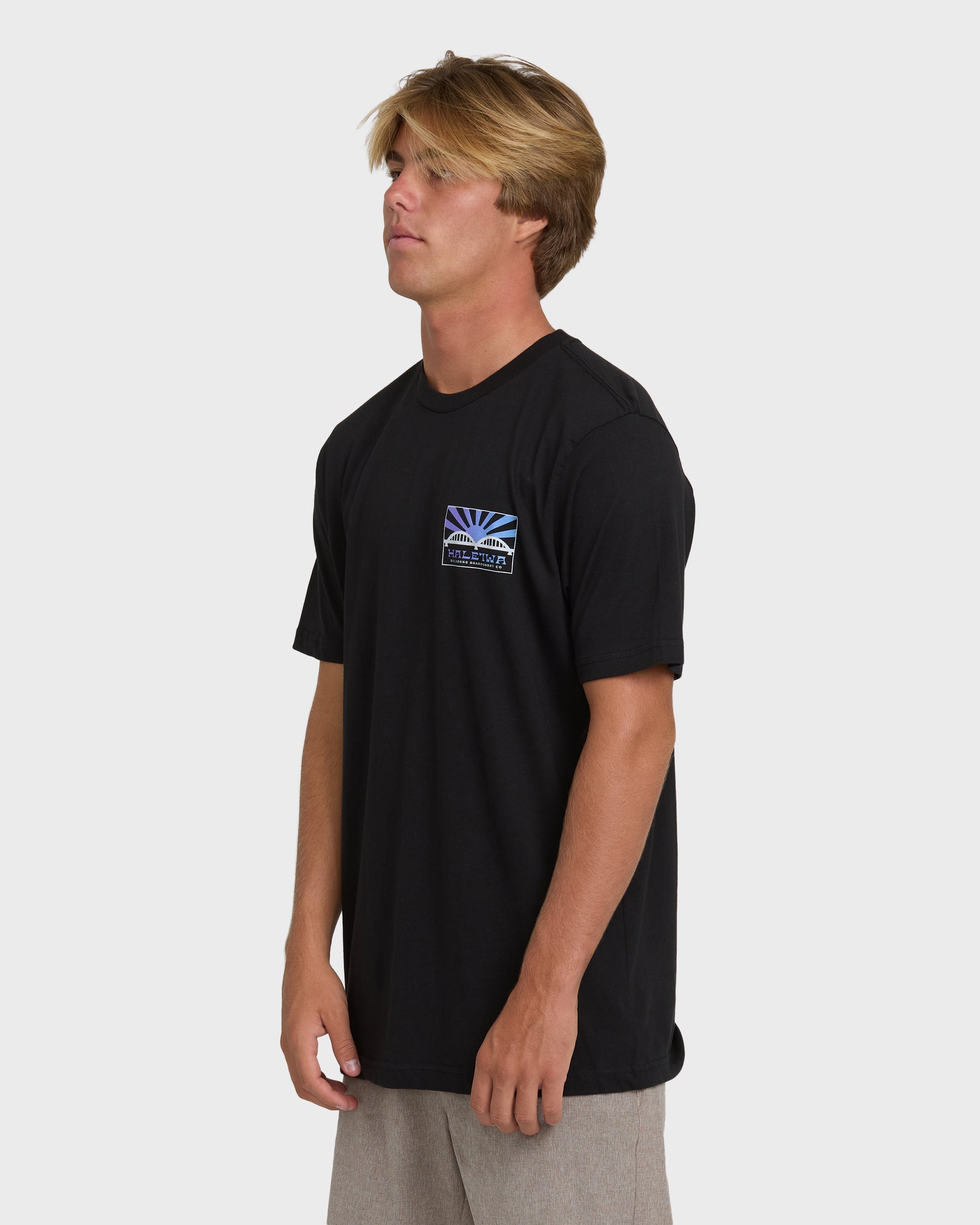 Haleiwa Rising Sun Short Sleeve T-Shirt - Black | Billabong