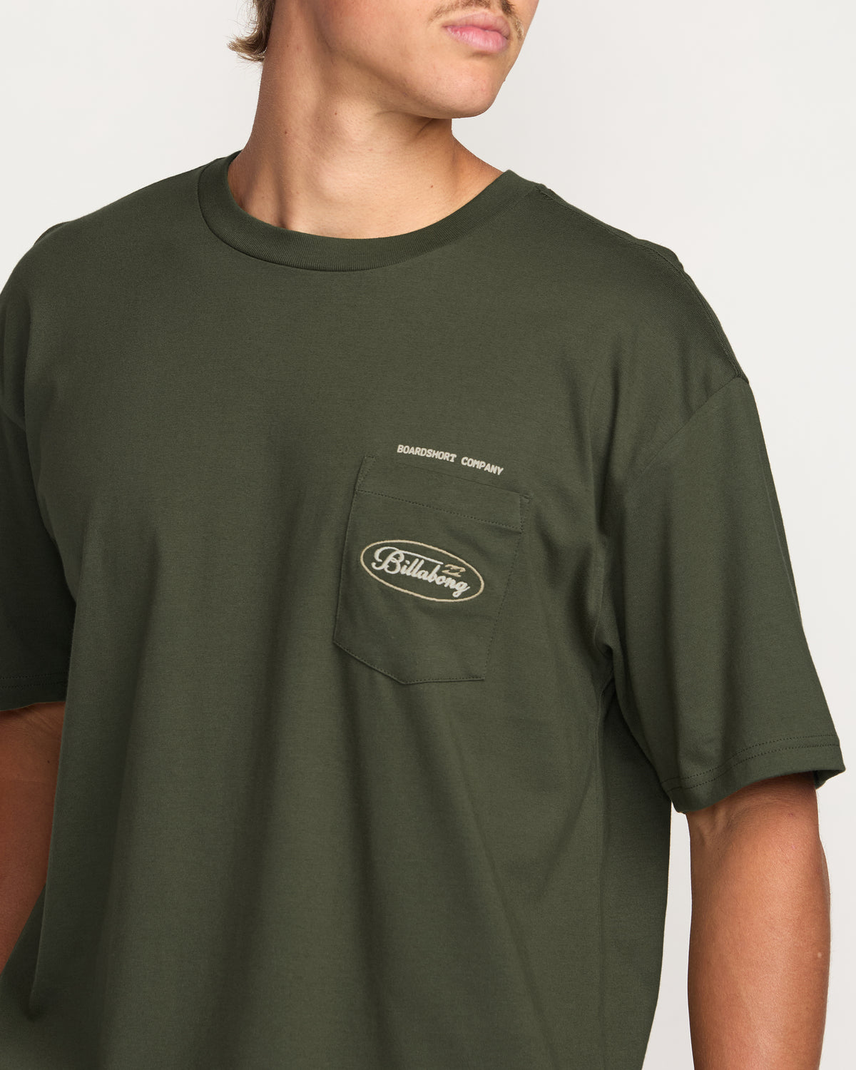 Bad Dog Pocket Regular Tee - Olive - 6