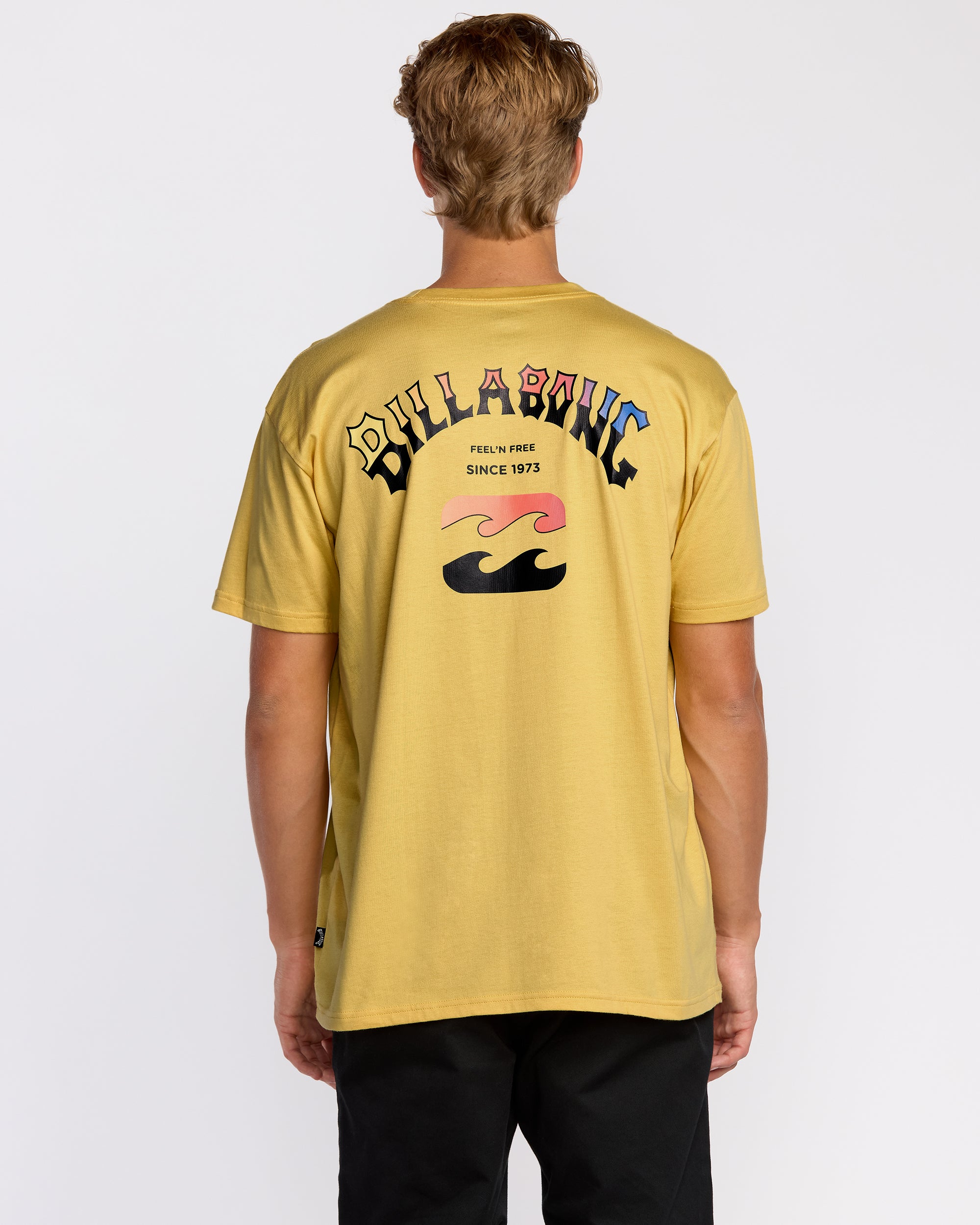 Arch Fade Premium Short Sleeve T-Shirt - Dust Yellow | Billabong