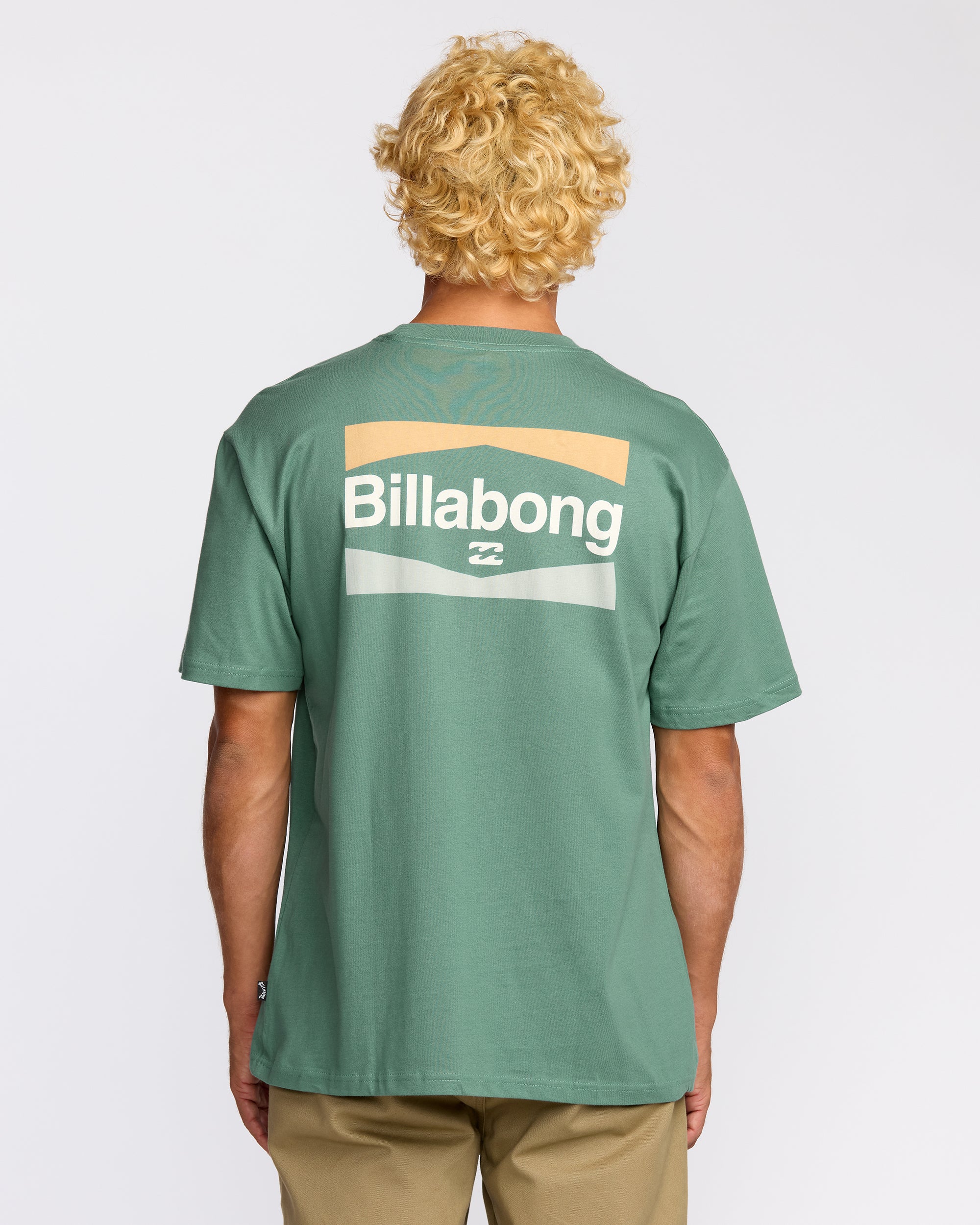 Walled Regular Short Sleeve T-Shirt - Sage Green | Billabong