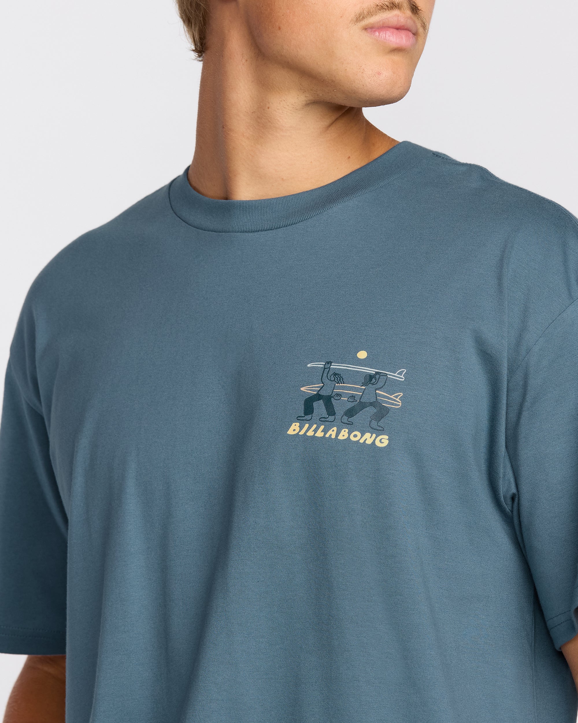 (取寄) ビラボン メンズ スプリット ザ ピーク レギュラー T-シャツ - メンズ Billabong men Split The Peak Regular T-Shirt - Men's Steel Blue Split The Peak Regular Short Sleeve T-Shirt - Steel Blue | Billabong