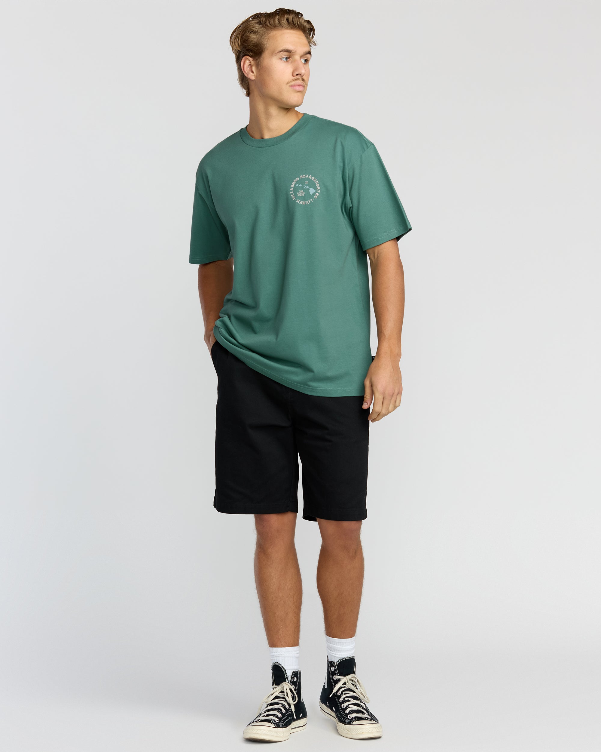 Aloha Island Hi Regular Short Sleeve T-Shirt - Sage Green – Billabong