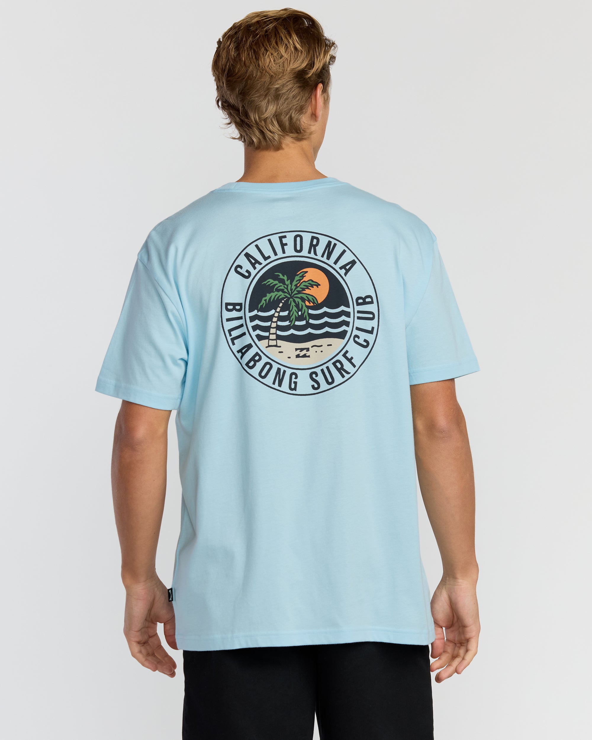 Palm Beach Ca Premium Short Sleeve T-Shirt - Coastal Blue | Billabong