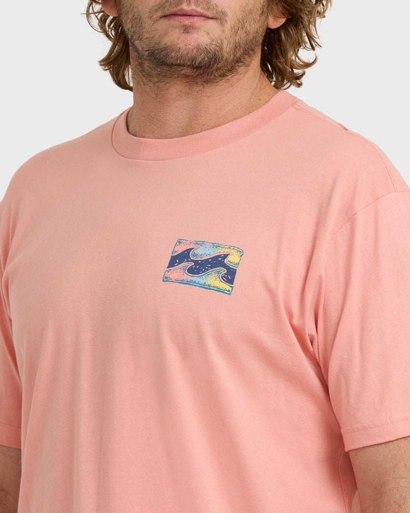 Crayon-Wave-Premium-Short-Sleeve-T-Shirt-Peach-5