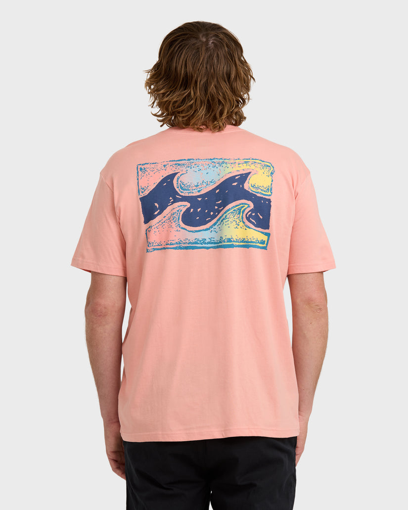 Crayon-Wave-Premium-Short-Sleeve-T-Shirt-Peach-2