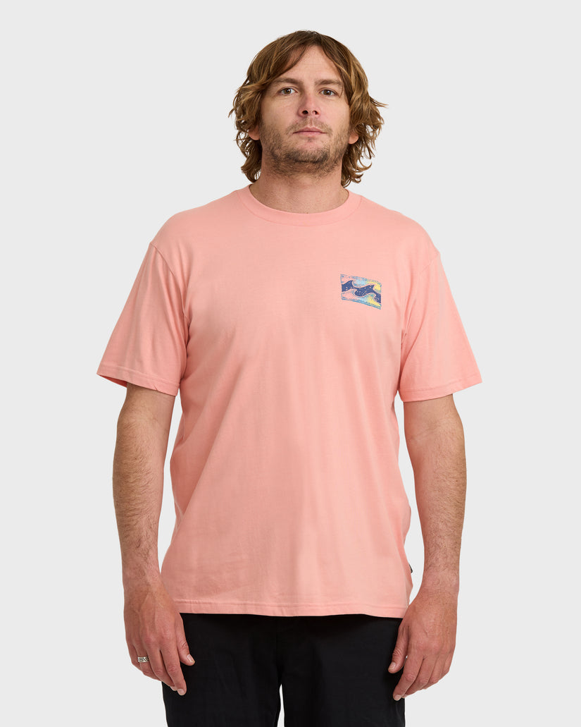 Crayon-Wave-Premium-Short-Sleeve-T-Shirt-Peach-1