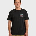 Crayon Wave Premium Short Sleeve T-Shirt - Washed Black