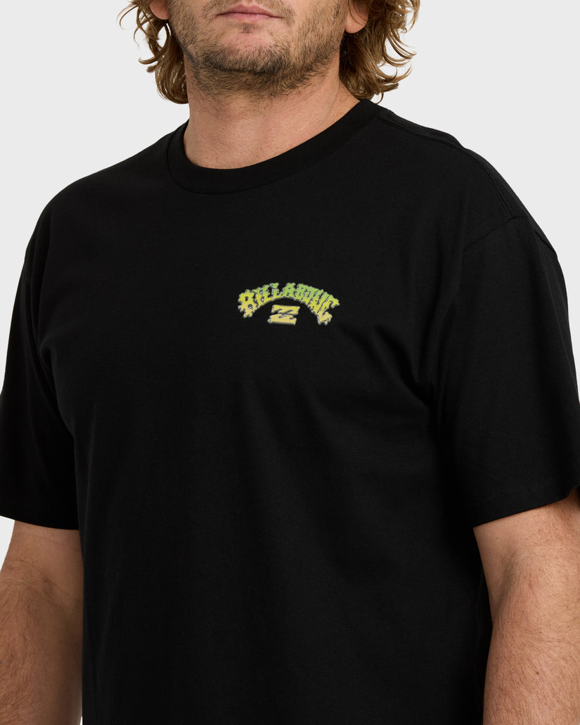 Wax-Arch-Regular-Short-Sleeve-T-Shirt-Black-5