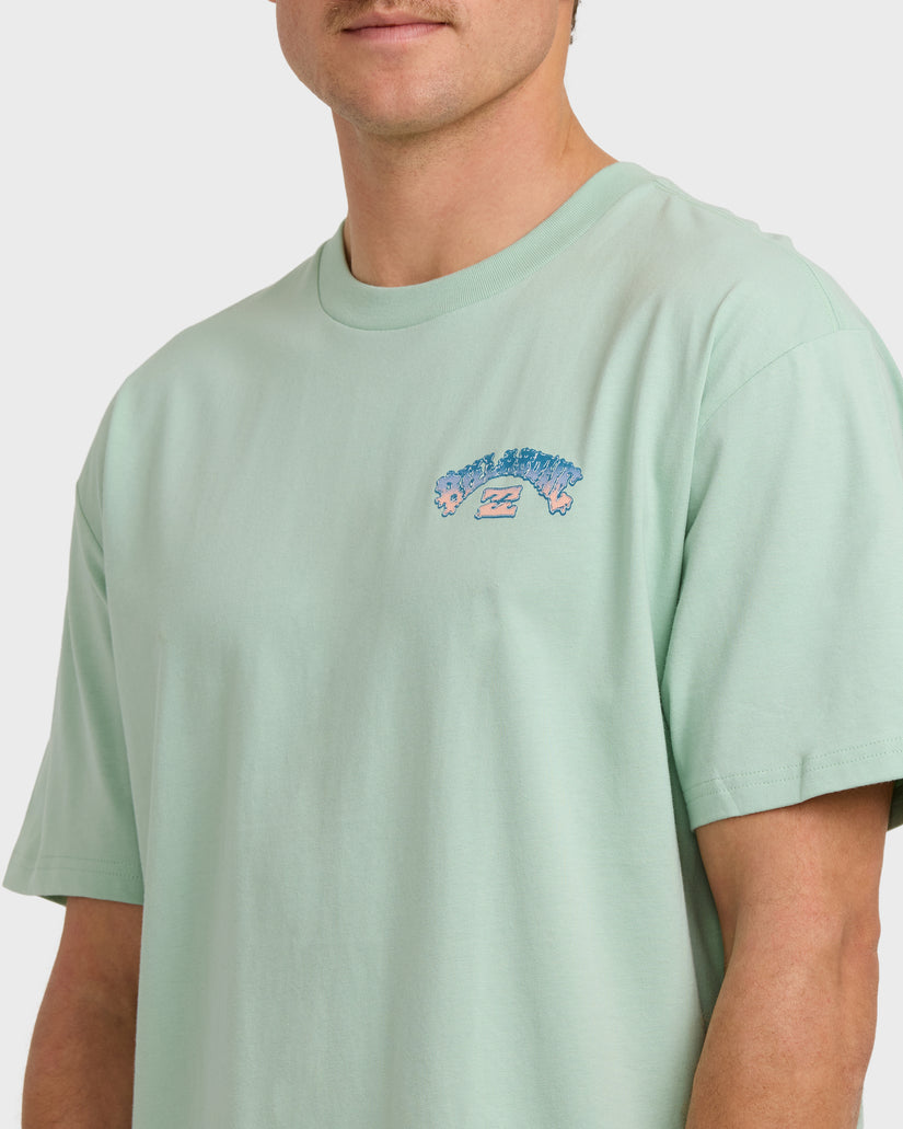 Wax-Arch-Regular-Short-Sleeve-T-Shirt-Seafoam-5