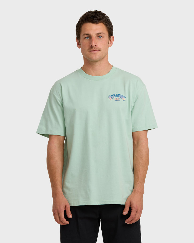 Wax-Arch-Regular-Short-Sleeve-T-Shirt-Seafoam-1