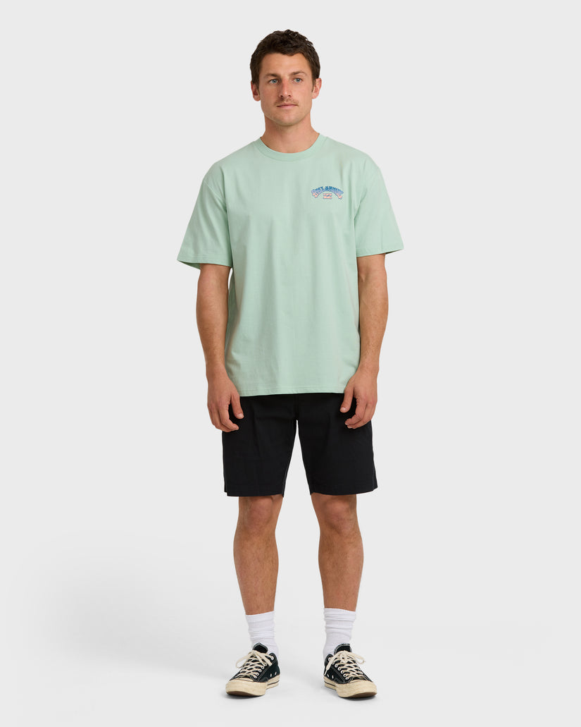 Wax-Arch-Regular-Short-Sleeve-T-Shirt-Seafoam-4