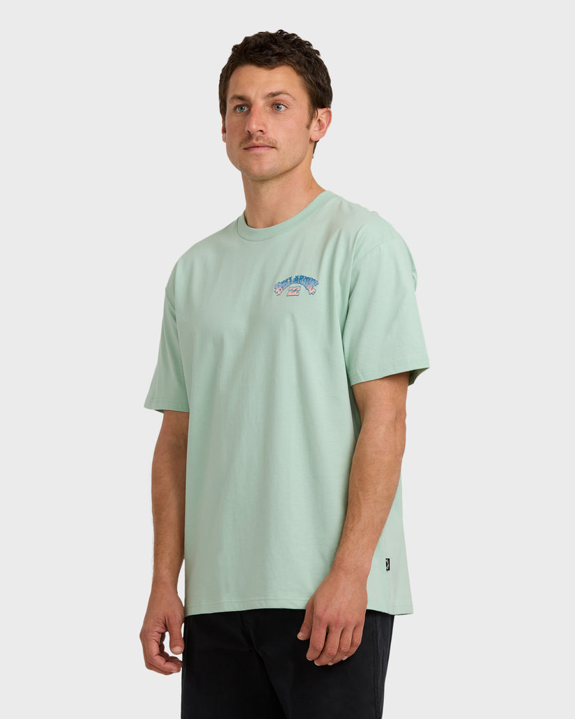 Wax-Arch-Regular-Short-Sleeve-T-Shirt-Seafoam-3