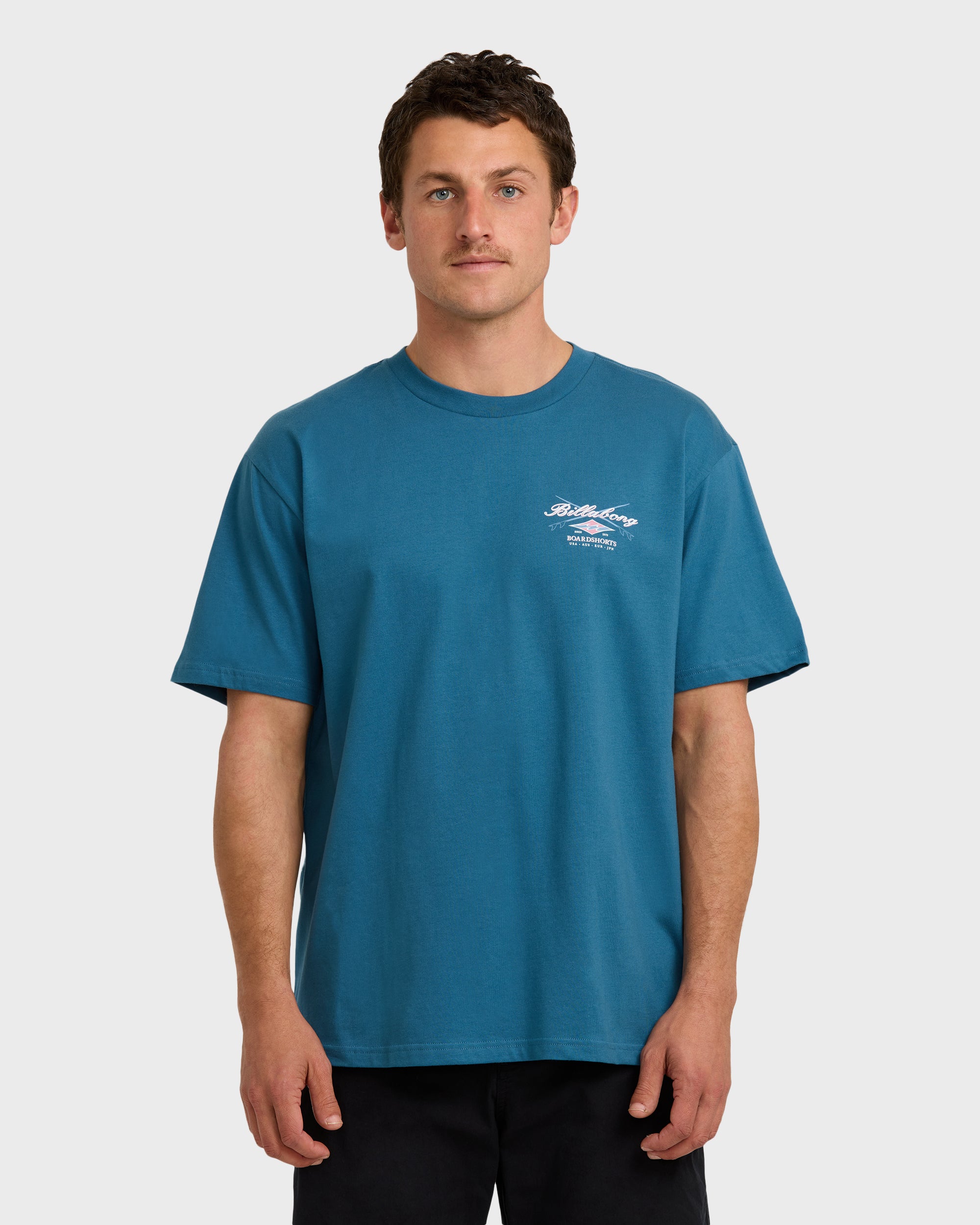 Crossboards Short Sleeve T-Shirt - Chino- Real Teal | Billabong
