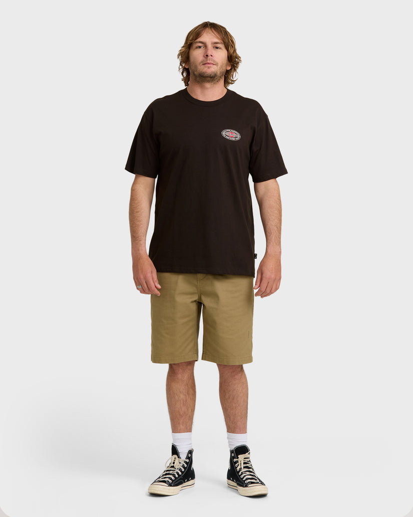 Rotor-Diamond-Regular-Short-Sleeve-T-Shirt-Black-Red-4